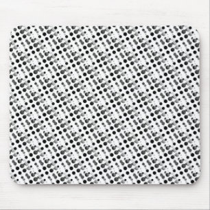 Metallisk Grått Retro Bubbles Mousepad Musmatta