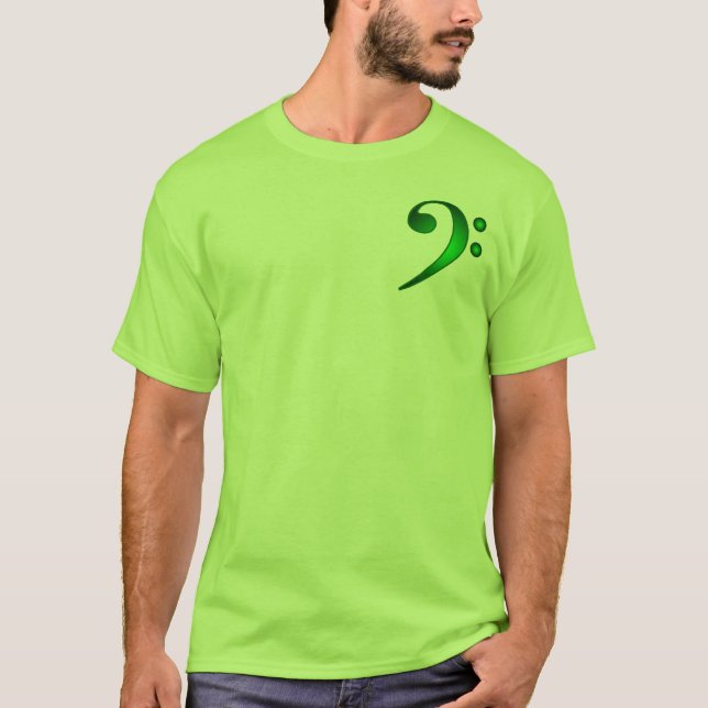 Metallisk grön basklav tee (Framsida)