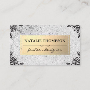 Metallisk Guld / Specklad / Ornate-dekoration Visitkort