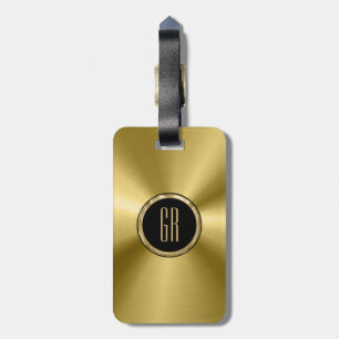 Metallisk Guld Tones Stainless Steel-utseende Bagagebricka