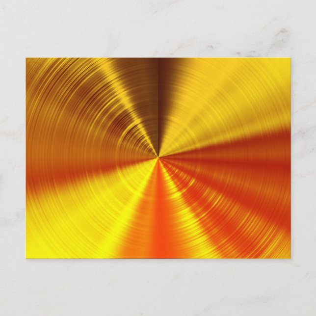 Metallisk Guldspiral Vykort (Framsida)