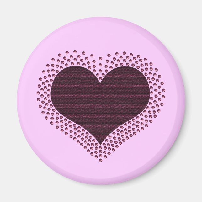 Metallisk hjärtmagnet, Lila Magnet (Framsidan)