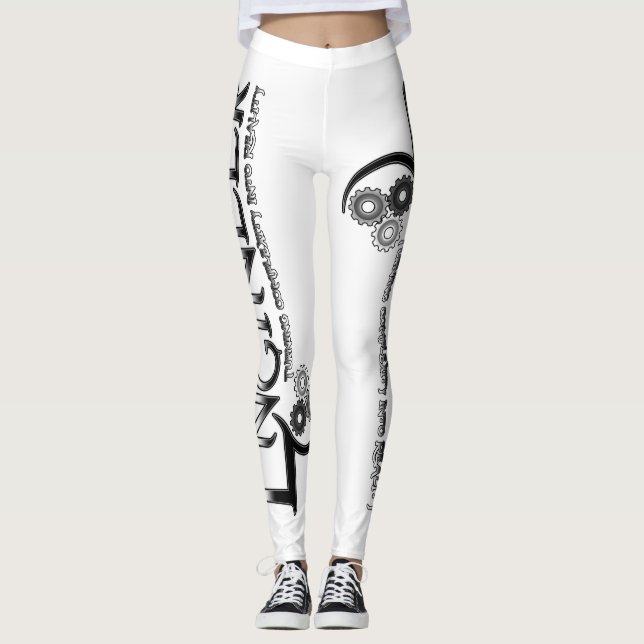 Metallisk ingenjör - verklighetstrogen komplexitet leggings (Framsida)