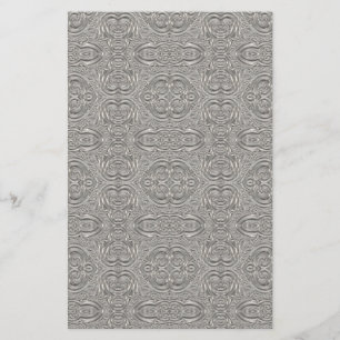 Metallisk inristad look för elegantt silver brevpapper