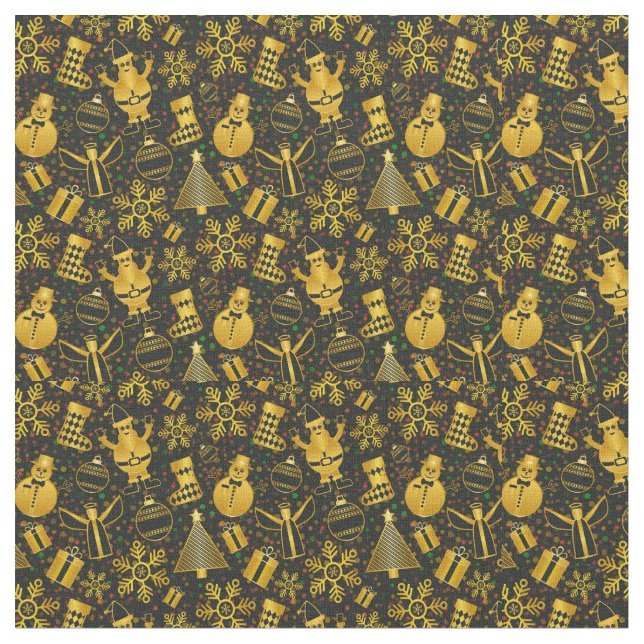 Metallisk julklapp tyg (Närbild)