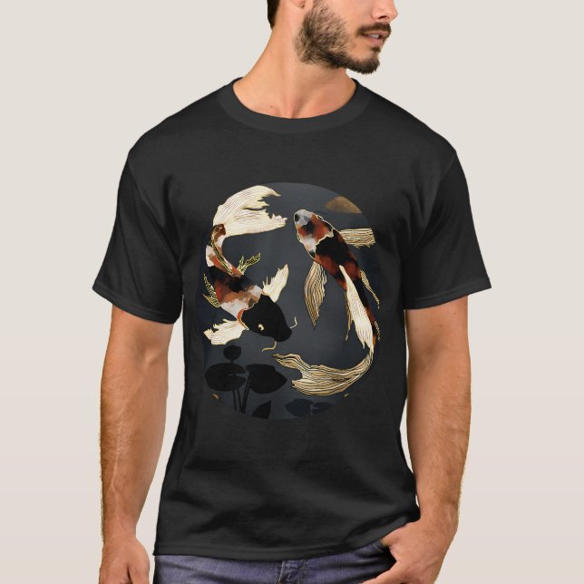 Metallisk Koi IV T Shirt (Framsida)