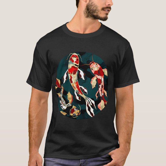 Metallisk Koi T Shirt (Framsida)