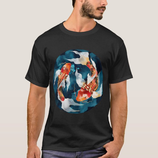 Metallisk Koi T Shirt (Framsida)
