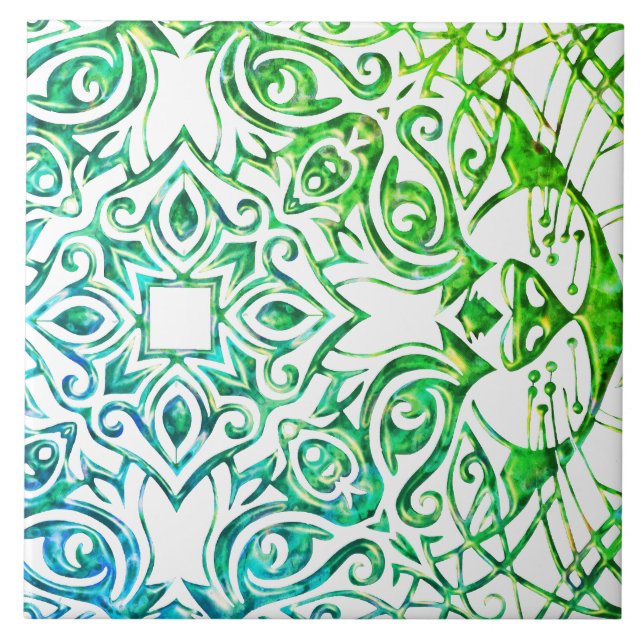 Metallisk kopparprospektering, Coola av konstgjord Kakelplatta (Framsidan)