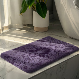 Metallisk Lila Brushed Aluminium Lila Snöre Badrumsmatta