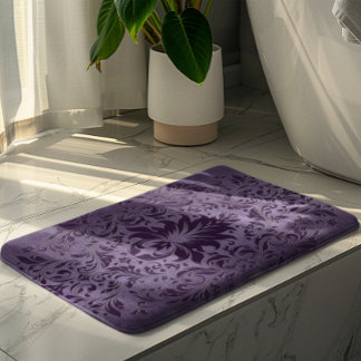 Metallisk Lila Brushed Aluminium Lila Snöre Badrumsmatta