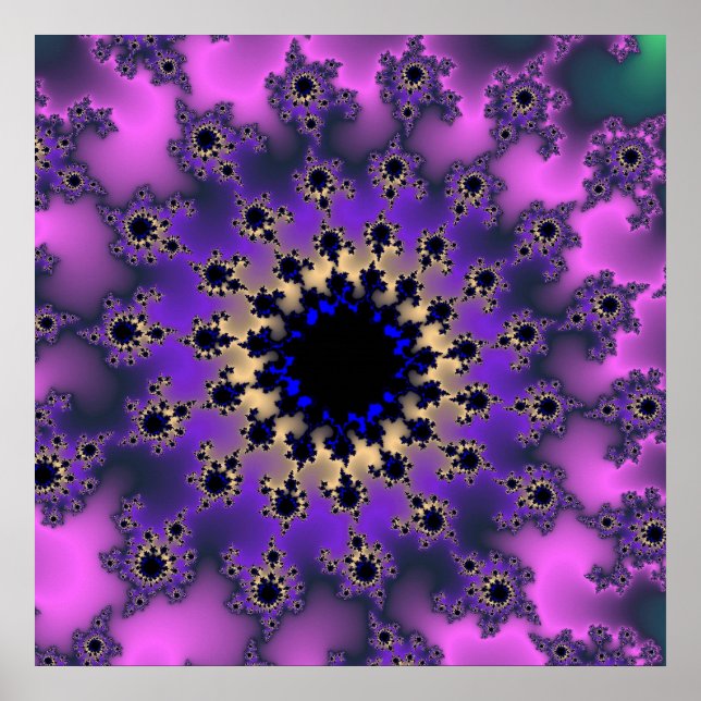 Metallisk Lila Öga Poster (Framsidan)