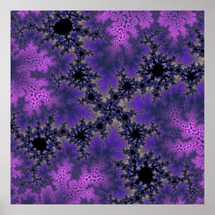 Metallisk Lila Speckle Poster