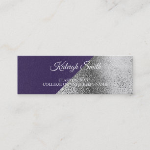 Metallisk lila violett silver examensinsats