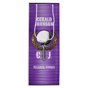 Metallisk Linjer Golf Monogram Design Small Gif