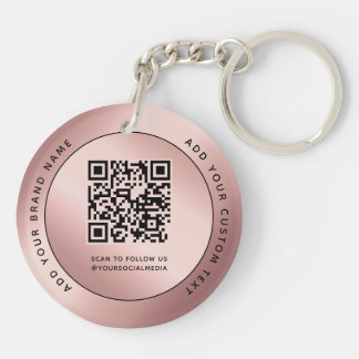 Metallisk Logotyp för Luxury Ro Guld QR-kod