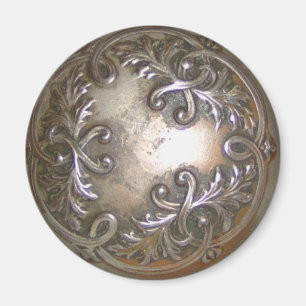 Metallisk lövdesignmagnet magnet