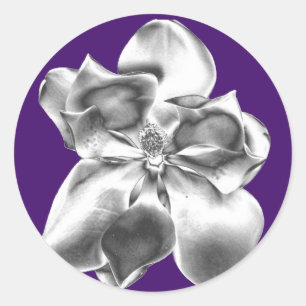 Metallisk Magnolia-blomma på klistermärken