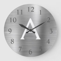 Metallisk monogram Namn och inledande Silver