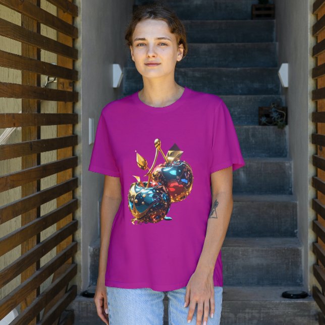 Metallisk nedtonad körsbär T-Shirt (Skapare uppladdad)