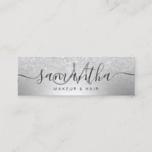 Metallisk ombre för glitter för Makeuphårsilver Mini Visitkort