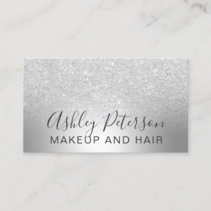 Metallisk ombre för glitter för Makeuphårsilver Visitkort