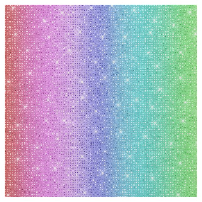 Metallisk ombre-regnbågssekvin faux glitter efter  tyg (Närbild)