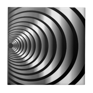 Metallisk optisk illusion kakelplatta