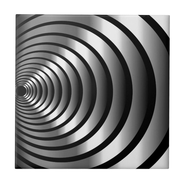 Metallisk optisk illusion kakelplatta (Framsidan)
