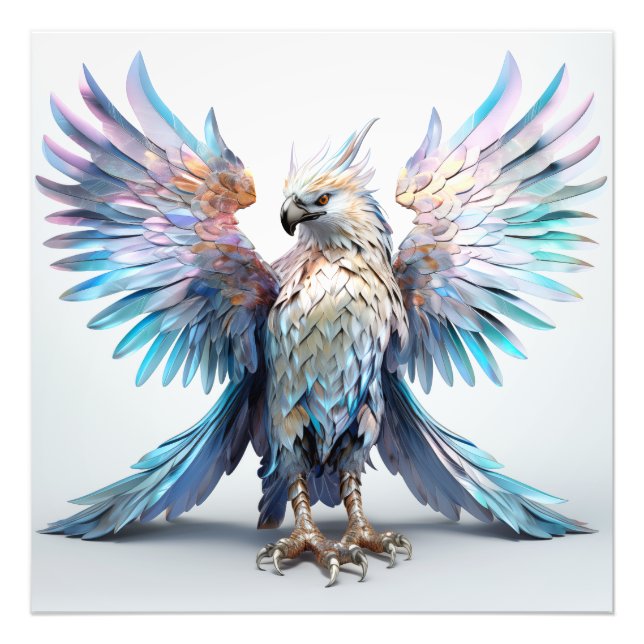 Metallisk ördecent Eagle Fototryck (Framsidan)