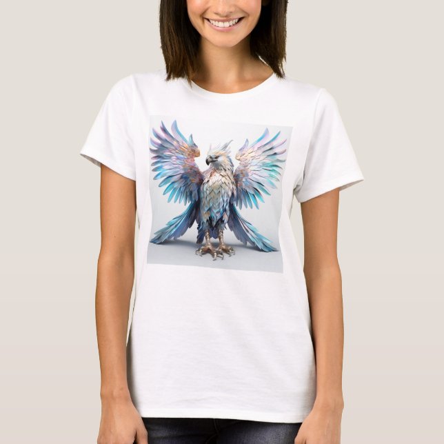 Metallisk ördecent Eagle T Shirt (Framsida)