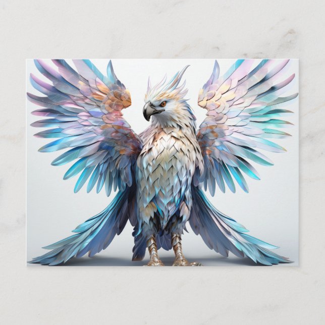 Metallisk ördecent Eagle Vykort (Framsida)
