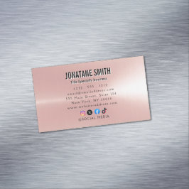 Metallisk professionell magnetiska visitkort