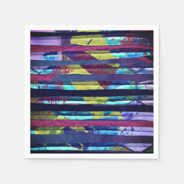 Metallisk rand pappersservett