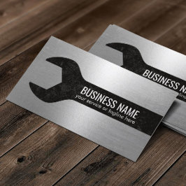 Metallisk reparationstjänst för automatisk handyma visitkort