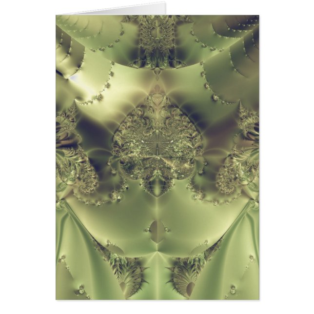 Metallisk ridå hälsningskort (Framsidan)