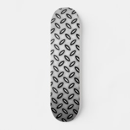 Metallisk ritad Skateboard i silver