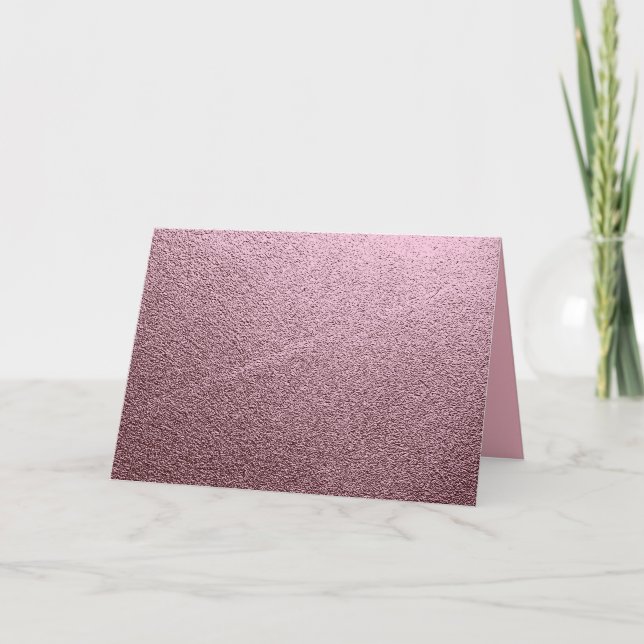 Metallisk ro Guld Kort (Framsida)