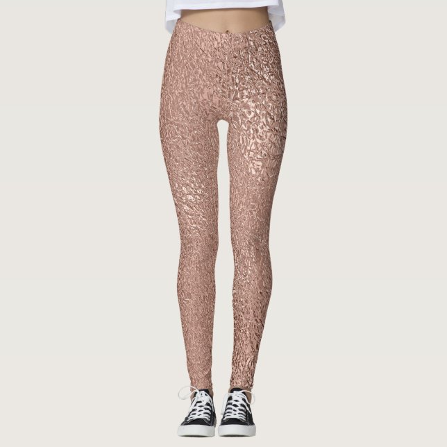 Metallisk Ro Leggings (Framsida)