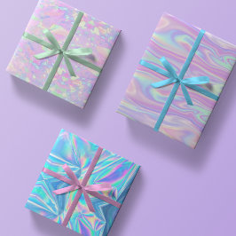 Metallisk Rosa av regnbåge, Aqua Lila Girly