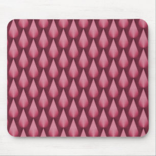 Metallisk Rosa Dazzling Raindrops Mousepad Musmatta
