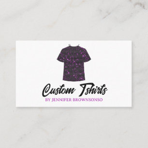 Metallisk Rosa T Shirt Print Clothing Apparat Visitkort