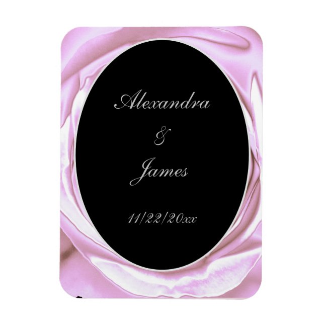 Metallisk Rosaprosa Flexibel Fotomagnet Magnet (Vertikal)