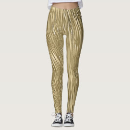 Metallisk schimmer i Guld Leggings