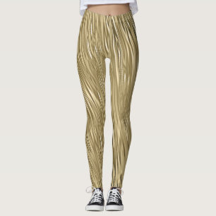 Metallisk schimmer i Guld Leggings