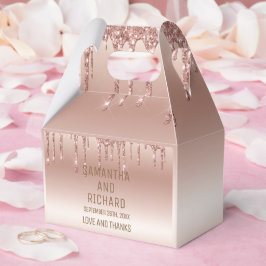 Metallisk Shine i Glitter Guld Presentaskar