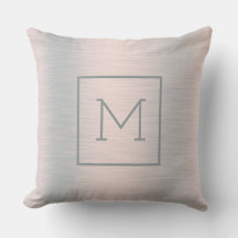 Metallisk Silver-bakgrundsmonogram