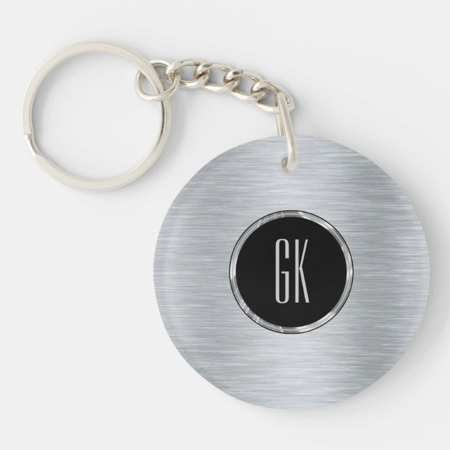 Metallisk Silver-bild, borstat Aluminiumutseende (Framsidan)