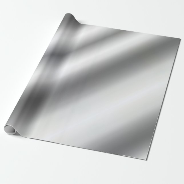 Metallisk Silver ser gul ut mall bäst Presentpapper (Utrullad)