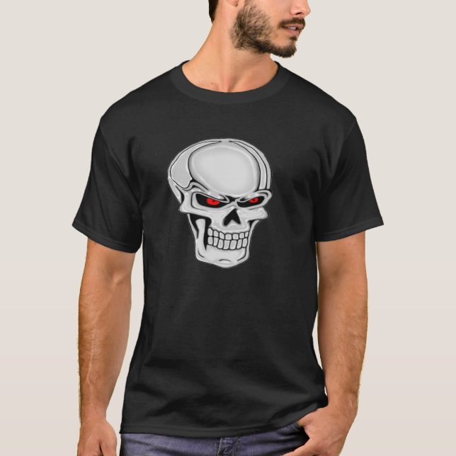 Metallisk skullapparat t shirt (Framsida)